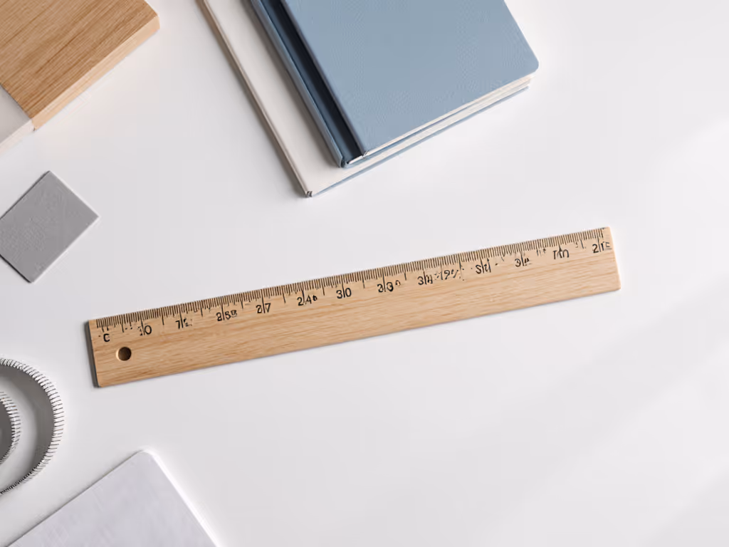 measuring_eye_height_desk_height_and_laptop_thickness_with_tape_measure_and_book