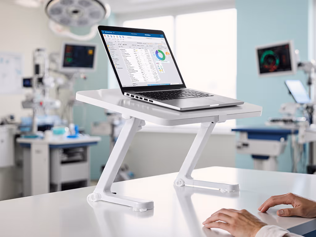 Portable Medical Laptop Stand: Sterile & Stable Shifts